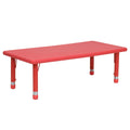 Blue Plastic Height Adjustable Activity Table C207933