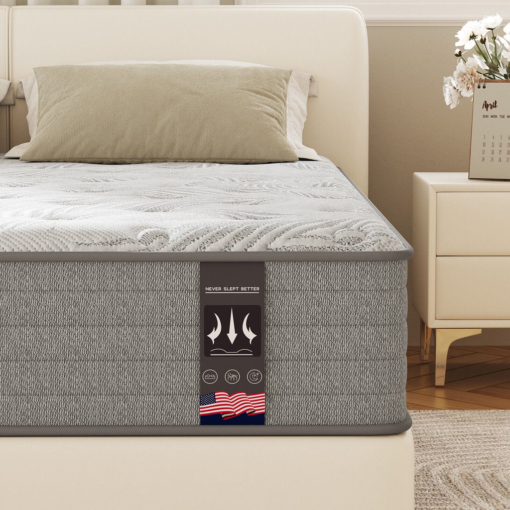 Hybrid Gel Memory Foam Innerspring Mattress Queen P5630