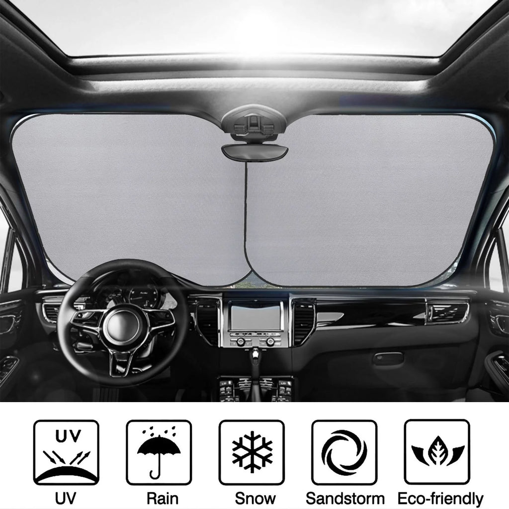 Merry Christmas 2 Pack Foldable Car Windshield Sun Shade G96505