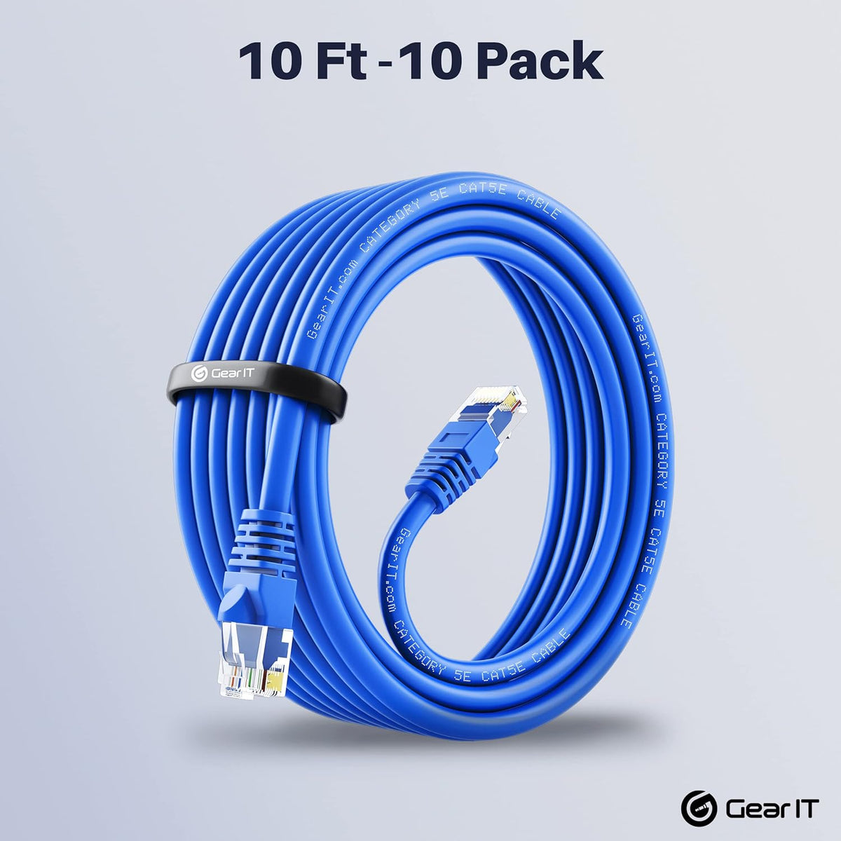 Cat5e Ethernet Patch Cable 3 Feet Blue T23657