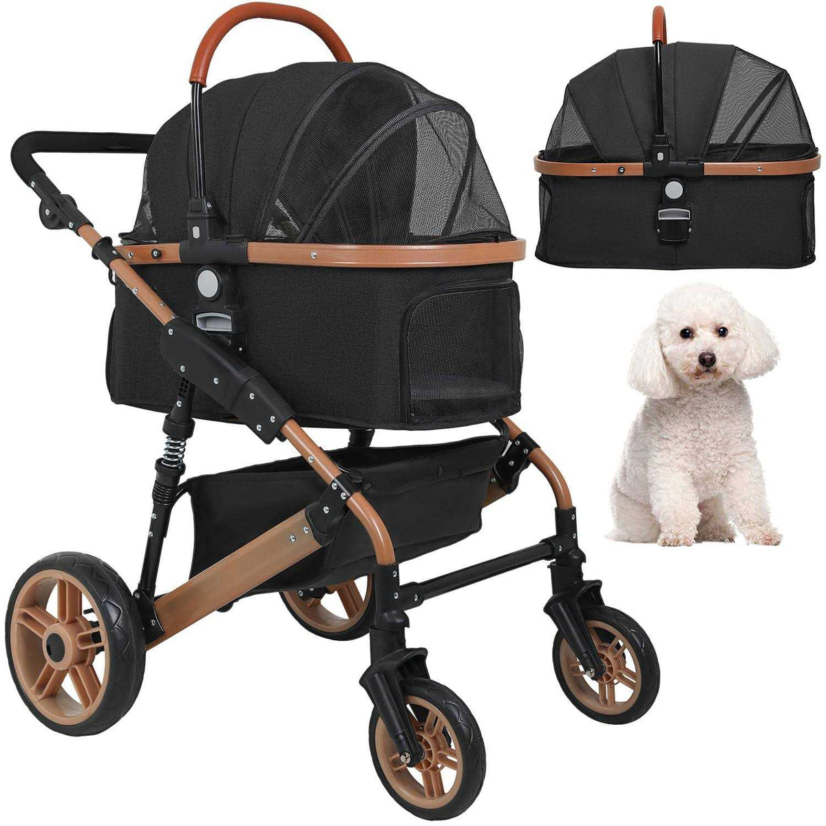 4 Wheels Folding Lightweight Pet Stroller B327