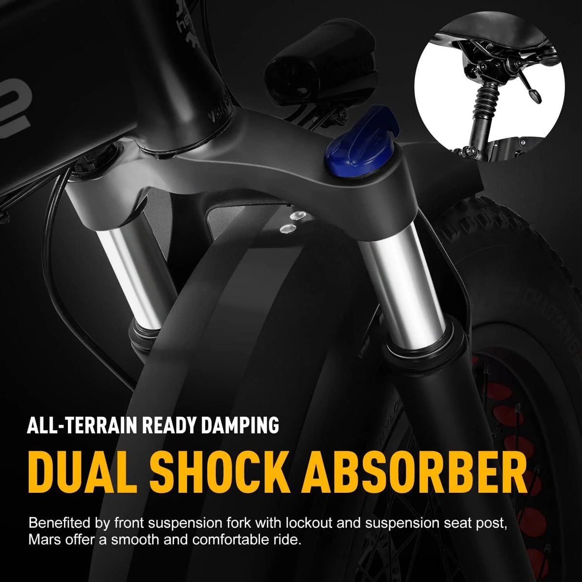 Foldable 20 Fat Tire Electric Bike with 500W Motor X90018
