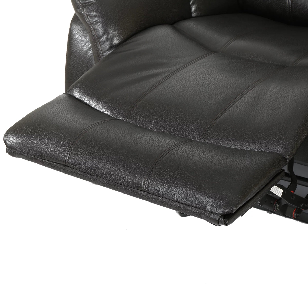 Black Faux Leather Recliner Glider Chair D46880