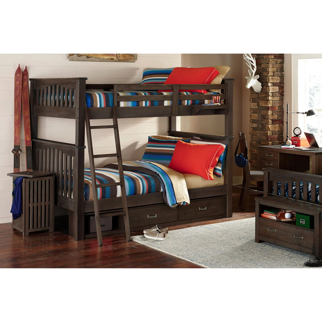 Full Over Full Bunk Bed in Espresso I969