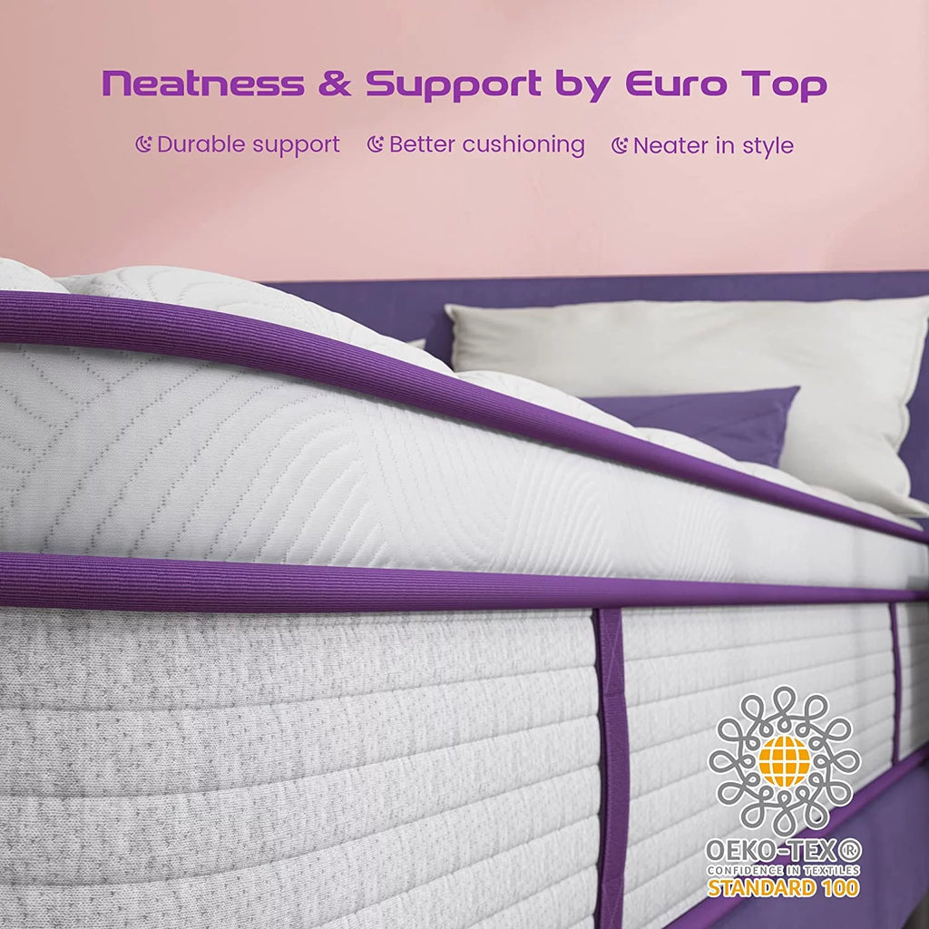 Queen Size 10 inch Memory Foam Hybrid Mattress S84651
