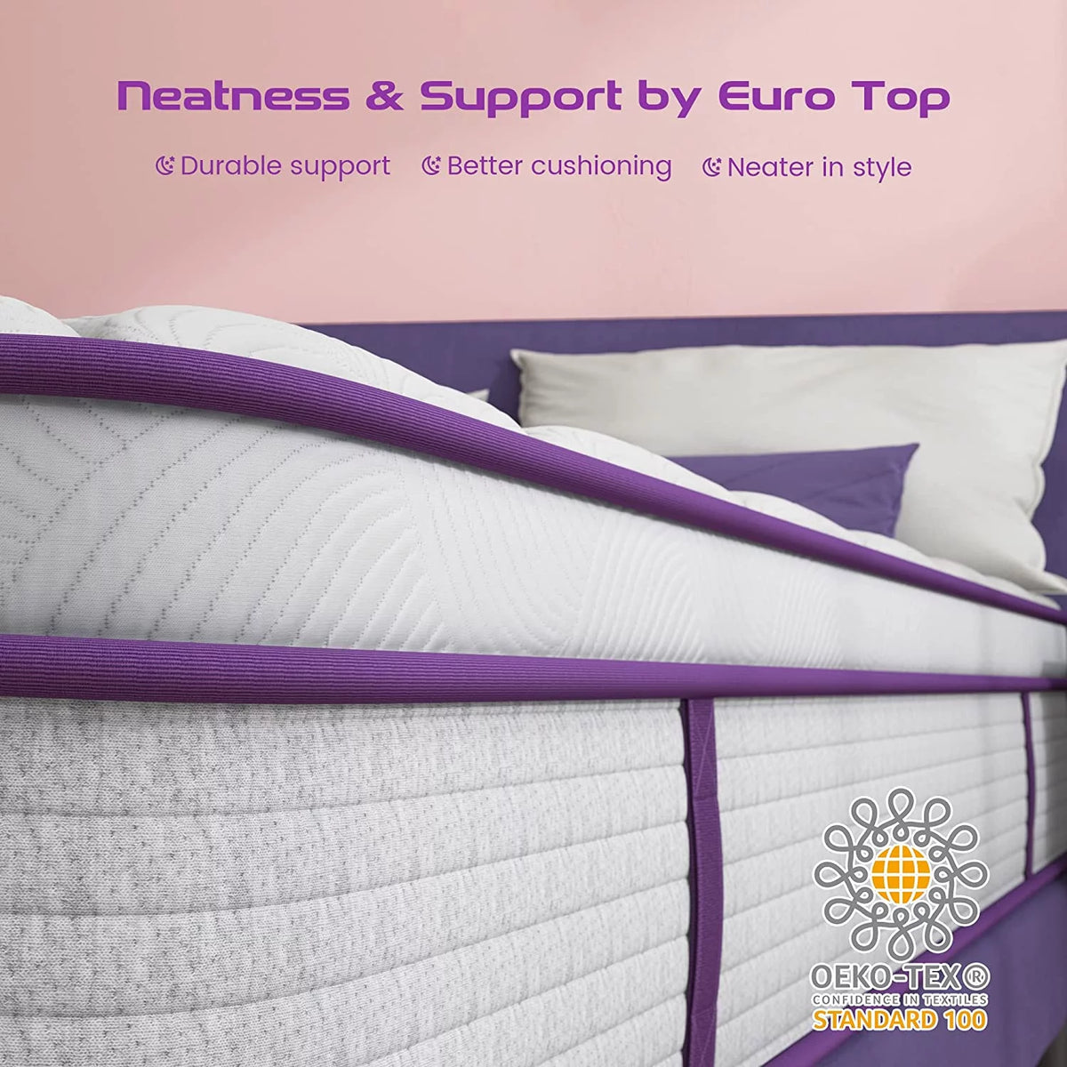 Queen Size 10 inch Memory Foam Hybrid Mattress S84651