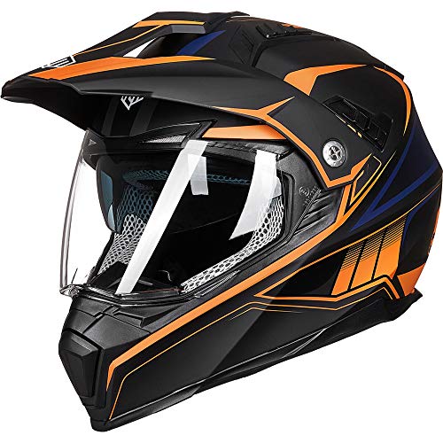 Dual Sport Full Face Motorcycle Helmet with Sun Visor X296