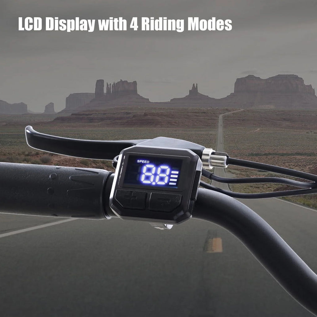 White 26” 350W Electric Bike G55073
