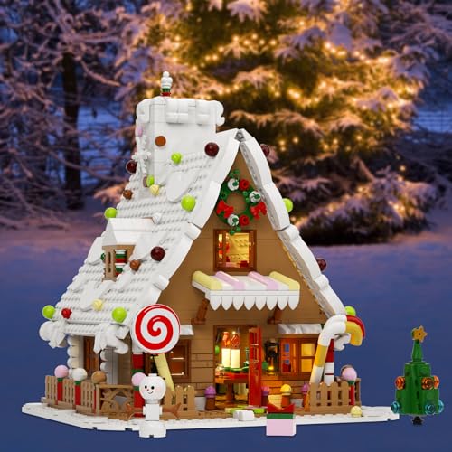 Gingerbread House Building Kit 1111 Pieces Building Blocks Toy Set Q1111