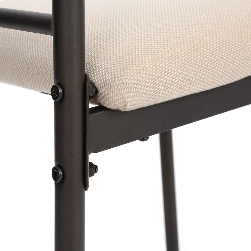 5PCS Metal Frame Dining Table Chairs Set V9711