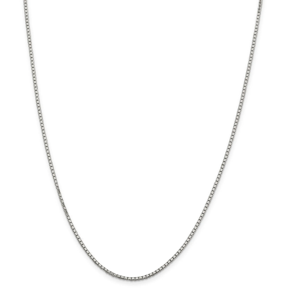 Sterling Silver 1.7mm Diamond-cut Box Chain Q84882