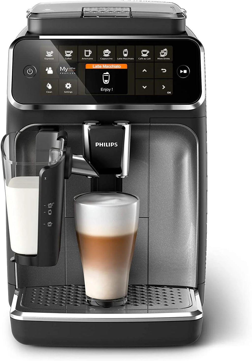 Fully Automatic Espresso Machine with LatteGo, Silver R908