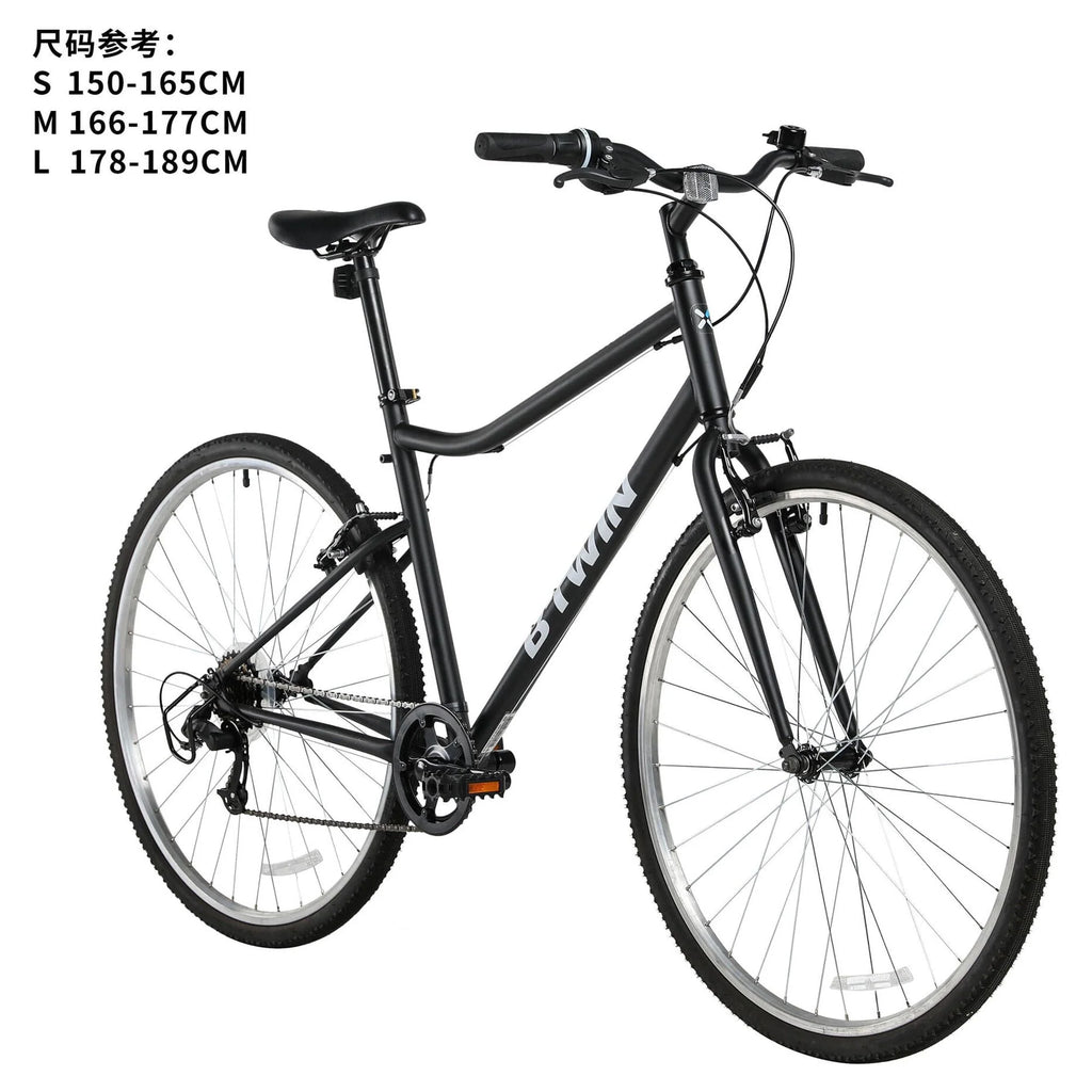Black 6-Speed Adult Hybrid Bike B3299