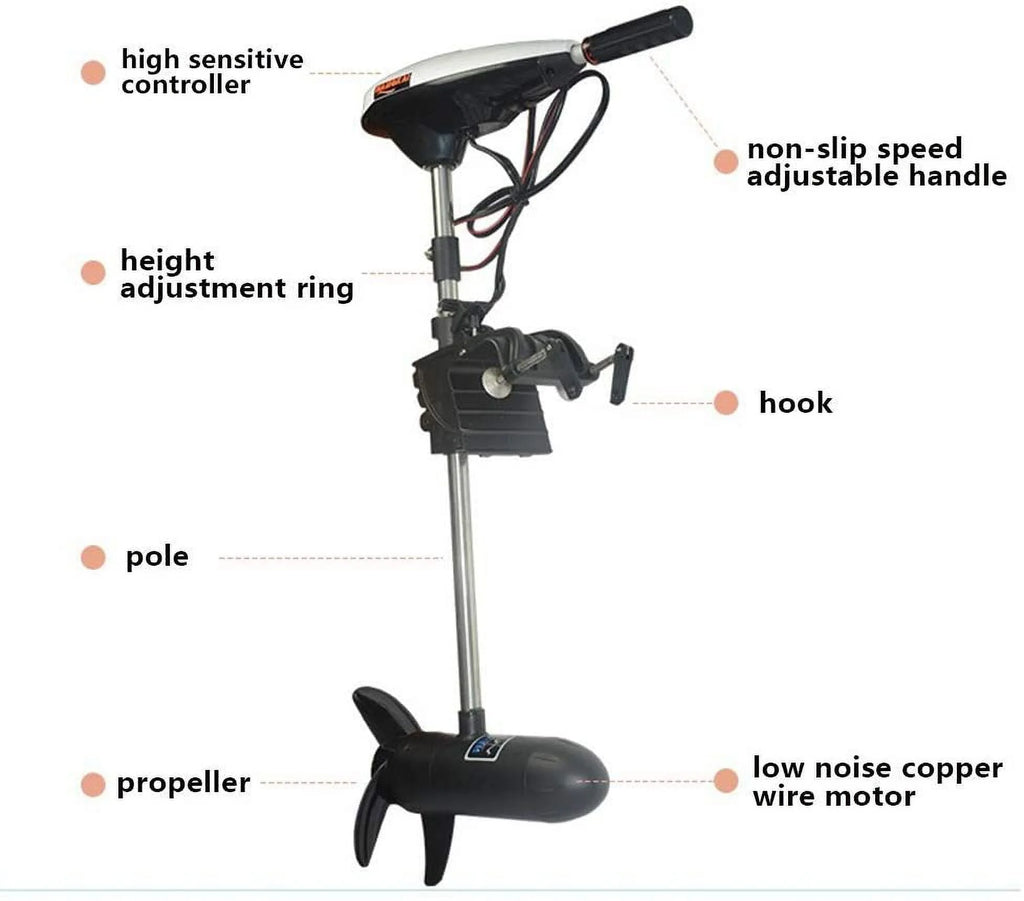 12V 660W Electric Trolling Motor E48036
