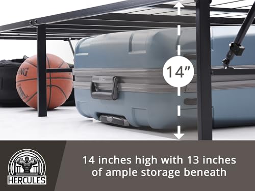 Folding Metal Bed Frame, 14 Inch Full H2759