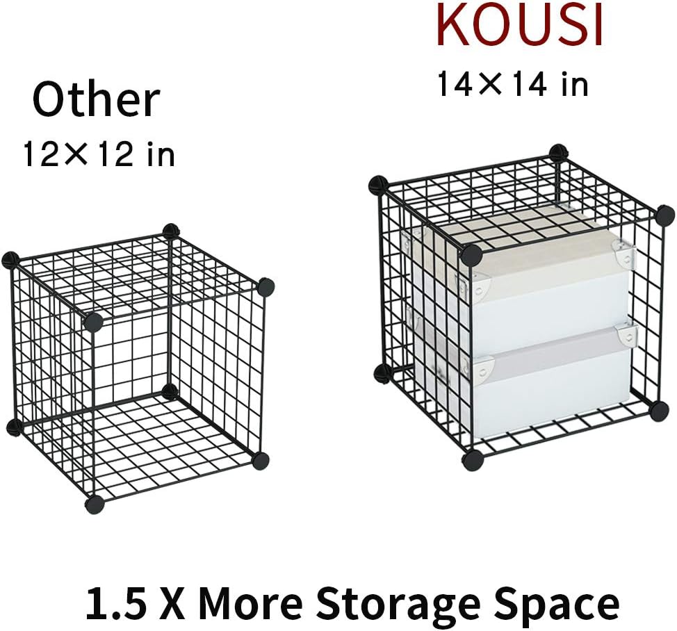 14x14 Wire Cube Storage 25-Cube Modular Shelving Unit C589