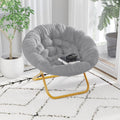 Folding XL Faux Fur Saucer Chair O30157