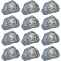 Solar-Powered LED Light Outdoor Rock Garden Accent - 3 Sets of 4 S2346