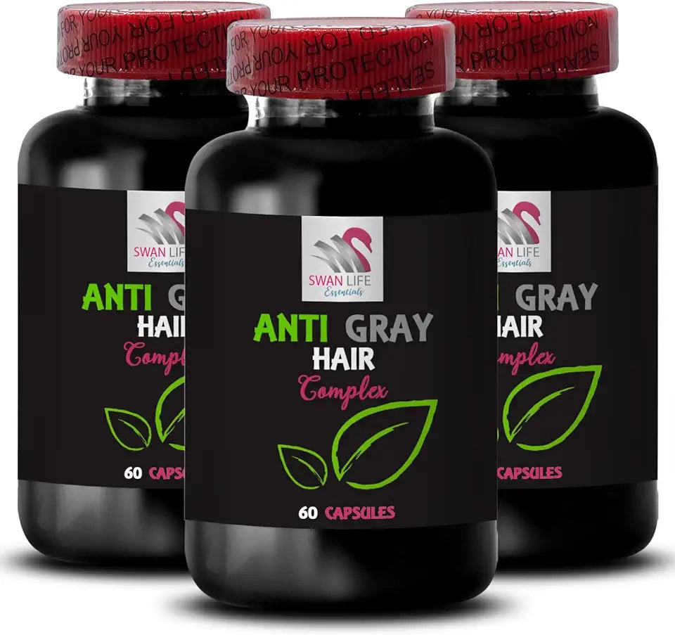 Anti Gray Hair Capsule 3 Bottles 180 Capsules L689