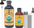 Organic Black Seed Oil & Organic Castor Oil 2 Oil Bundle F77583
