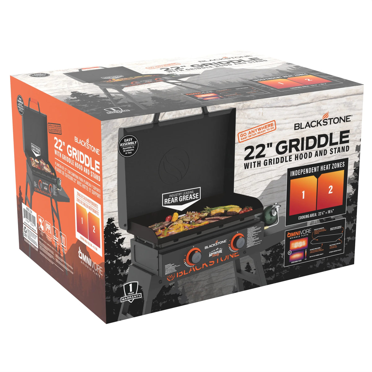 22 Propane Griddle with Stand and Adapter Hose D763323