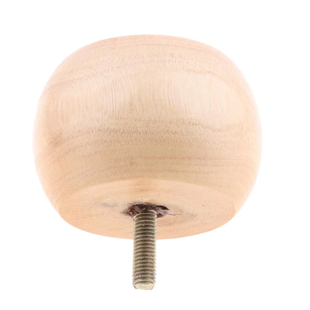 Solid Wood Round Furniture Legs 8 Packs P77463