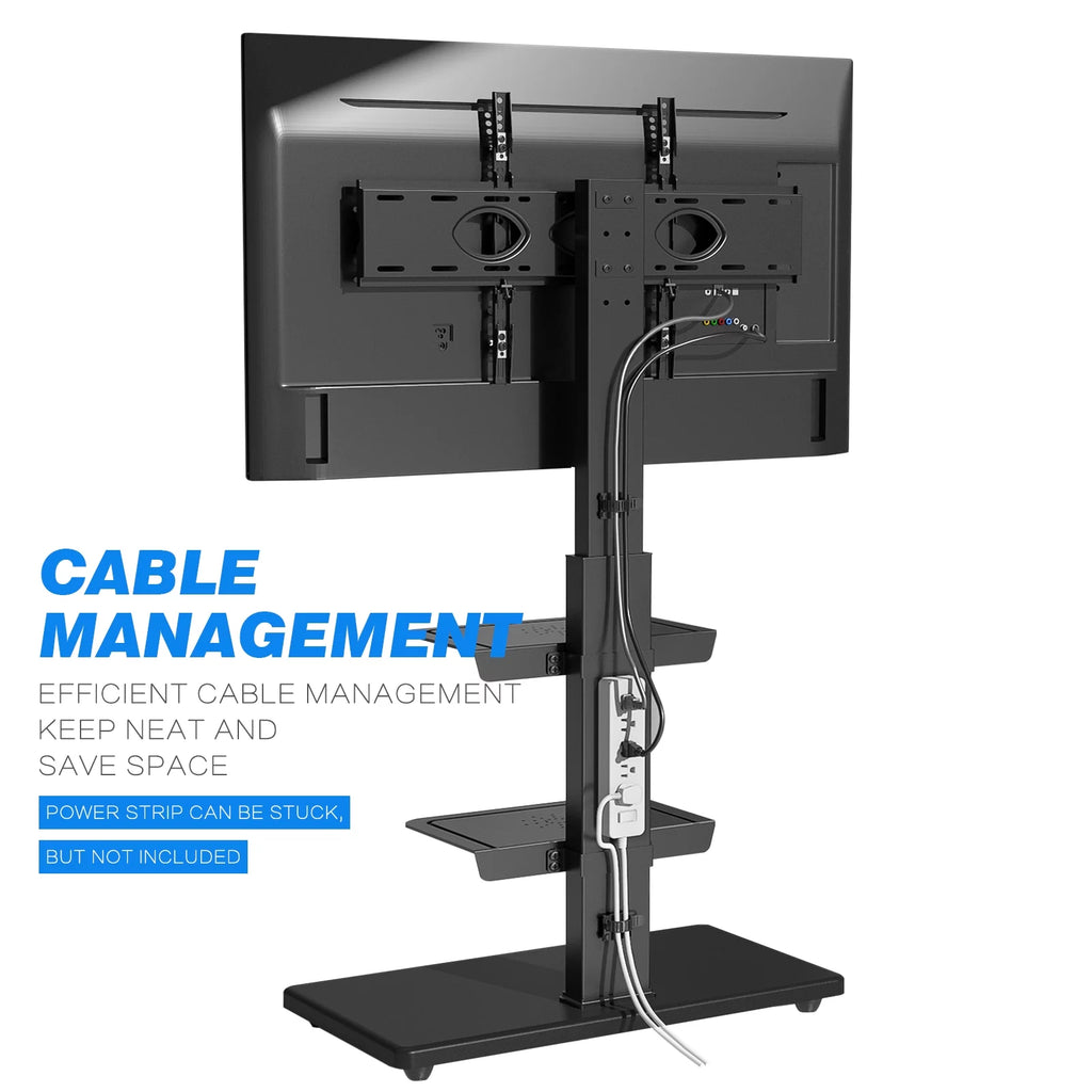 Black Tall Floor TV Stand up to 75 inch U550