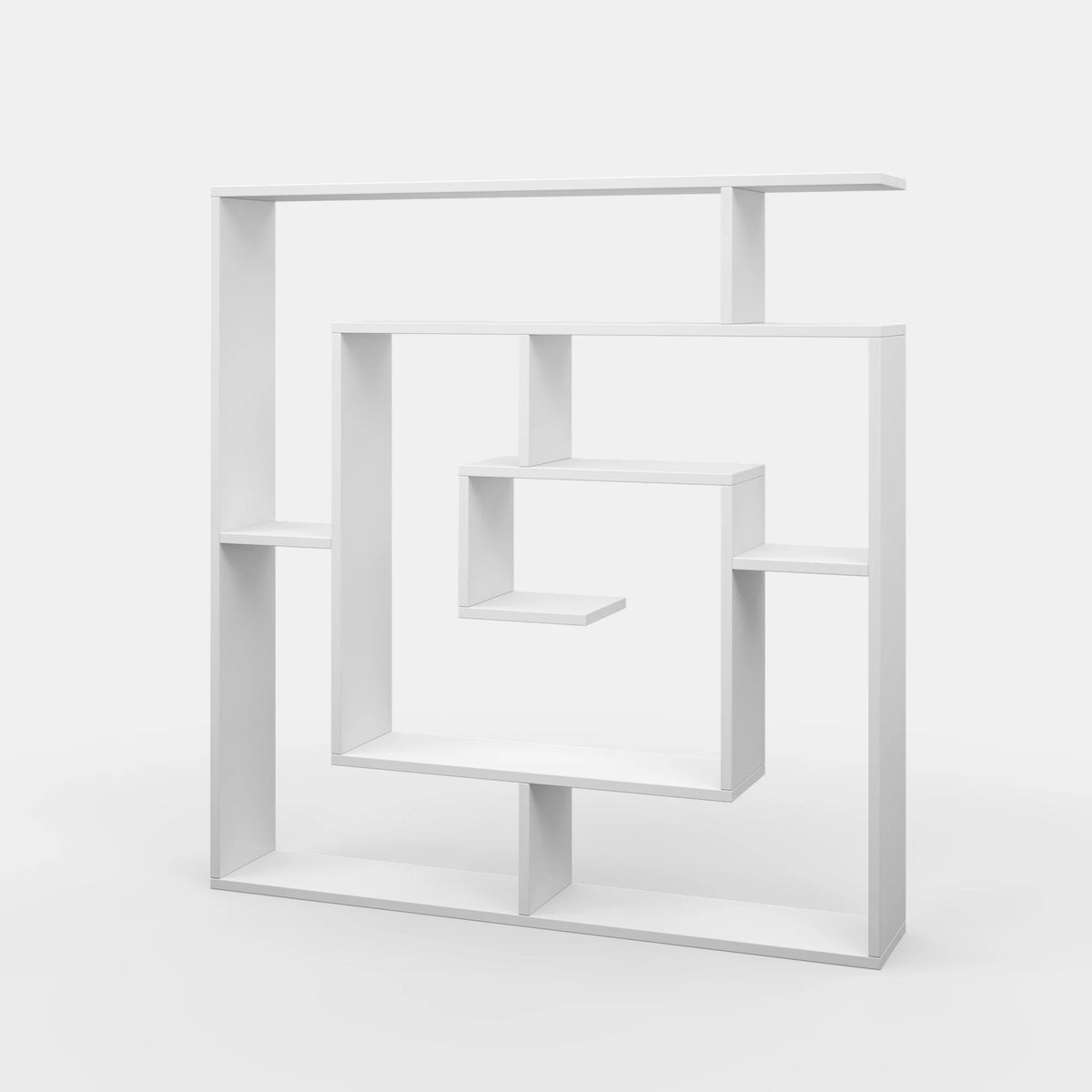 4 Tier White Modern Bookcase U150