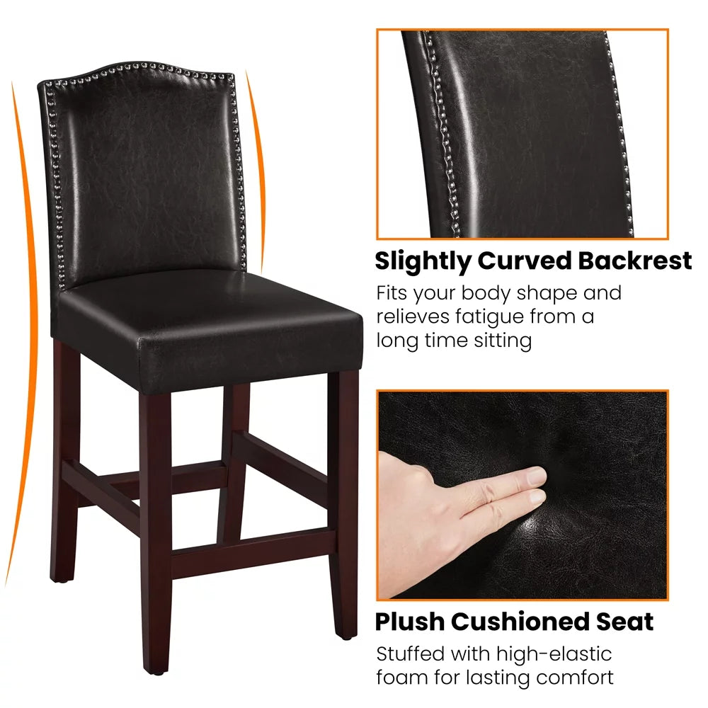 Brown Faux Leather Dining Chairs H246603