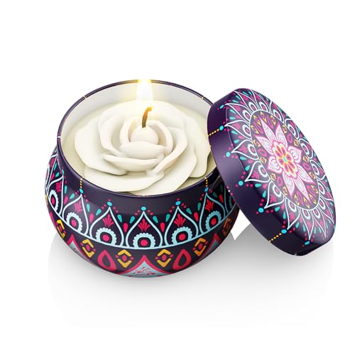 4 Pack Flower Shaped Scented Candles G1587