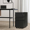 3 Drawer Vertical Filing Cabinet Black F39416