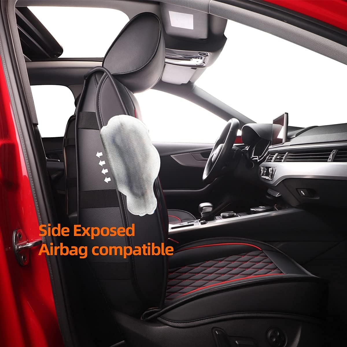Leather Waterproof Car Seat Covers Full Set A61453