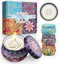 4 Pack Flower Shaped Scented Candles G1587