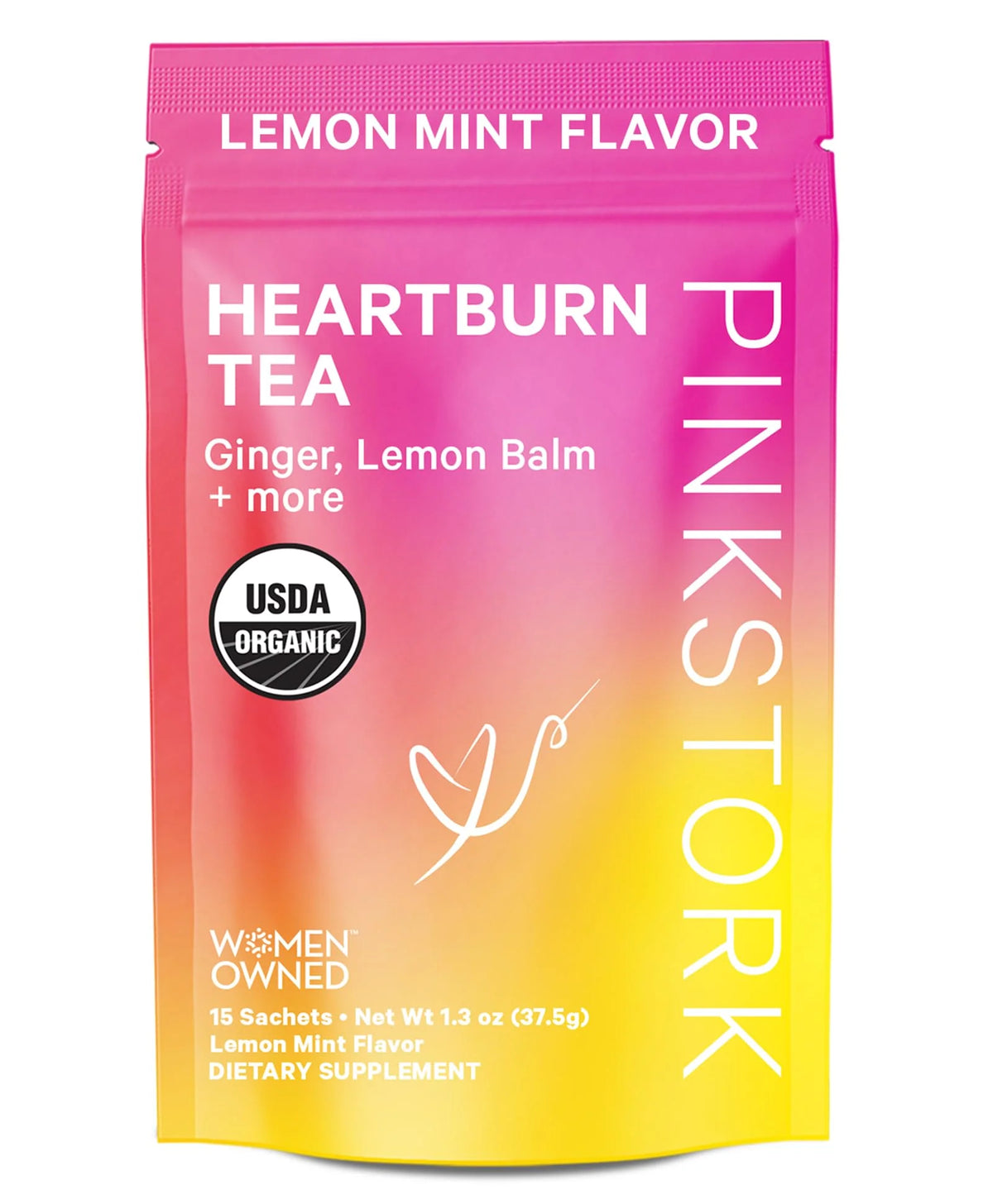 Lemon Mint Organic Heartburn Tea X6939