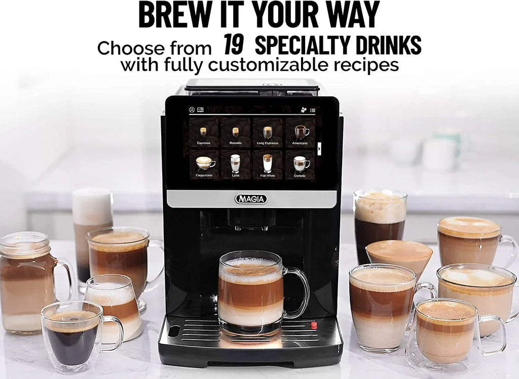 Black Automatic Coffee Espresso Machine D7199