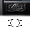 Carbon Fiber Headlight Switch Frame Trim Cover 2PCS N15252