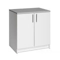 White Wood Freestanding Garage Cabinet O5509