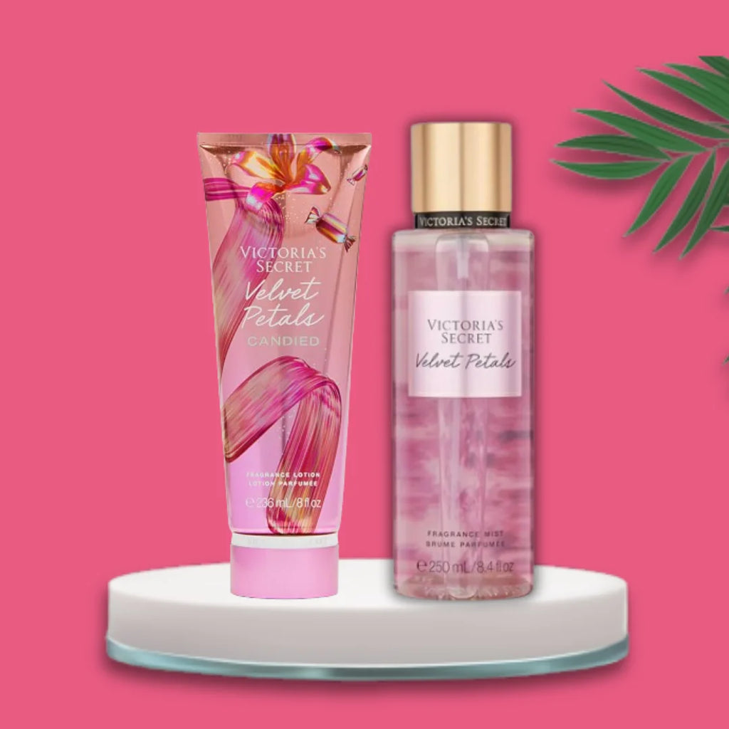 Velvet Petals Candied Body Fragrance Lotion & Mist Set K73347
