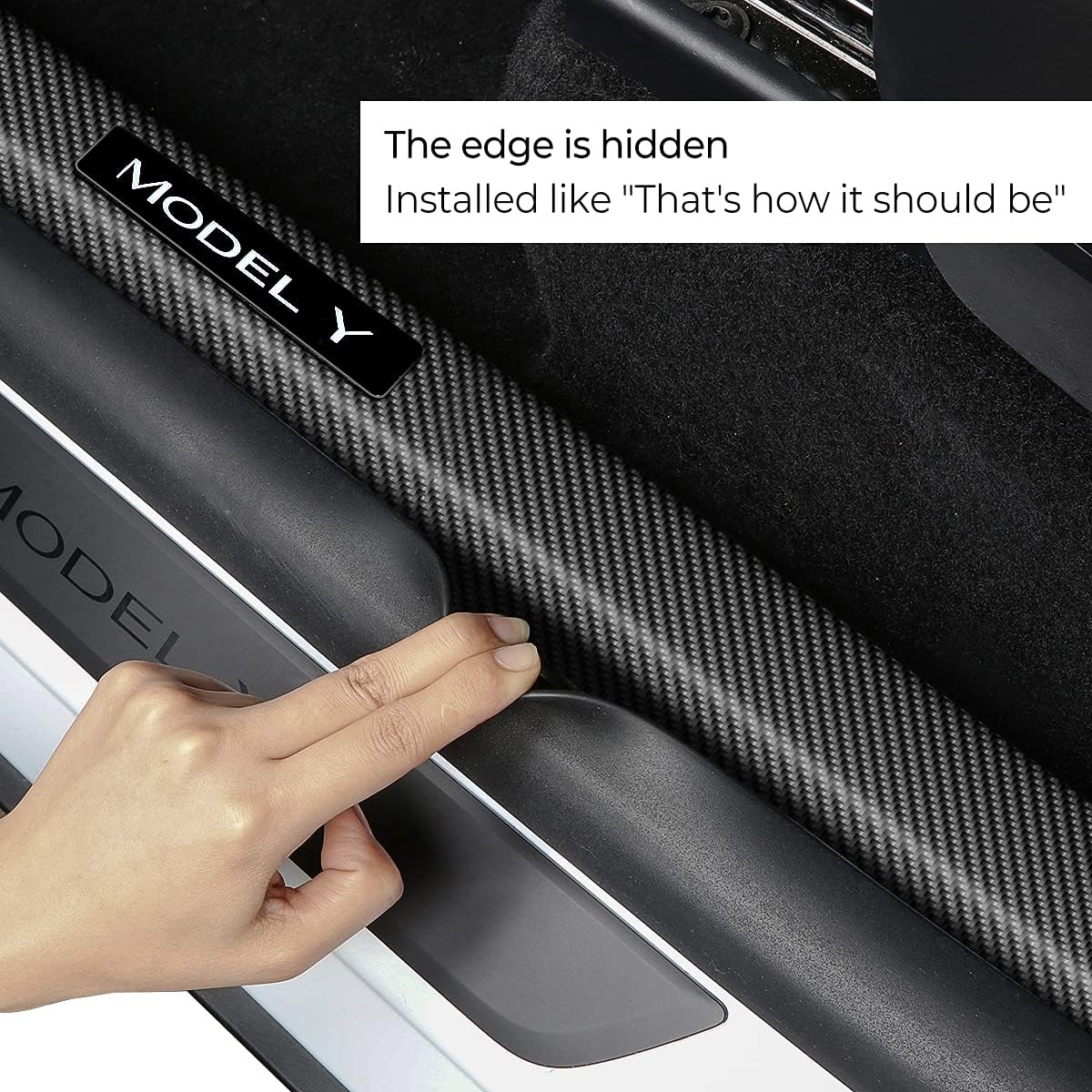 Carbon Fiber Door Sill Protector Set of 4 C361808