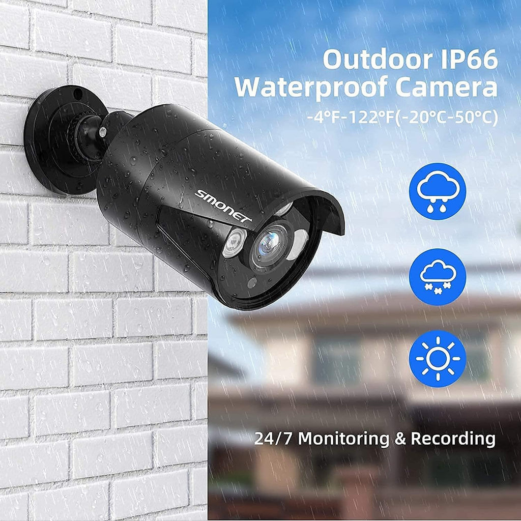 5MP Security Camera System with 2TB HDD, 12 Weatherproof Cameras, DVR Kit Q735