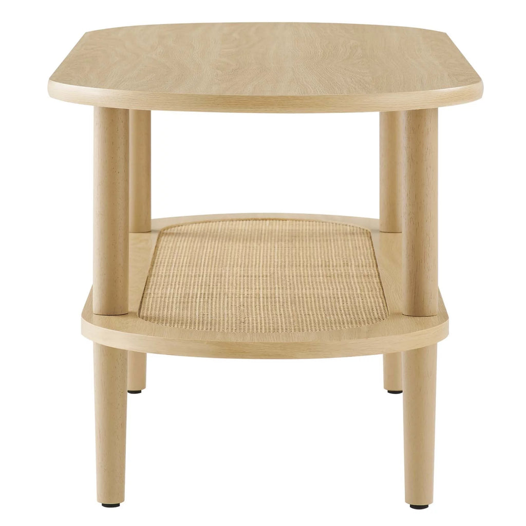 Oval Coffee Table oak M256