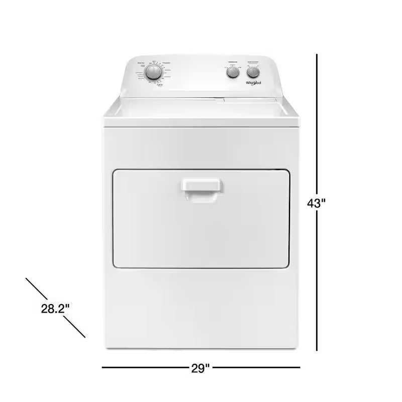 White 7.0 cu. ft. Electric Vented Dryer L5313