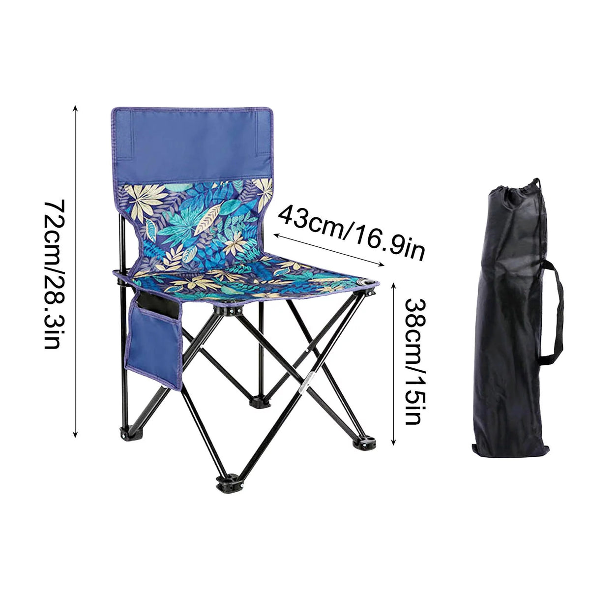 Foldable Camping Chair Oxford Cloth Cushion W759