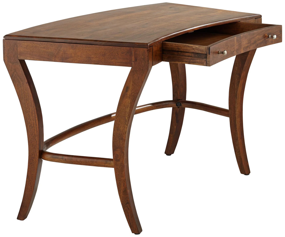 Brown Sheesham Wood 1-Drawer Writing Desk A921