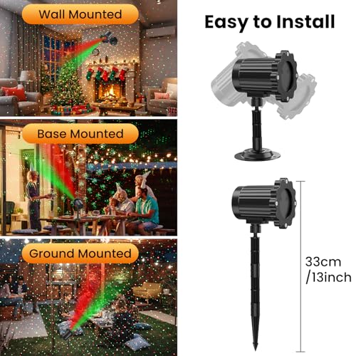 Waterproof Christmas Laser Lights Outdoor with Remote F69906