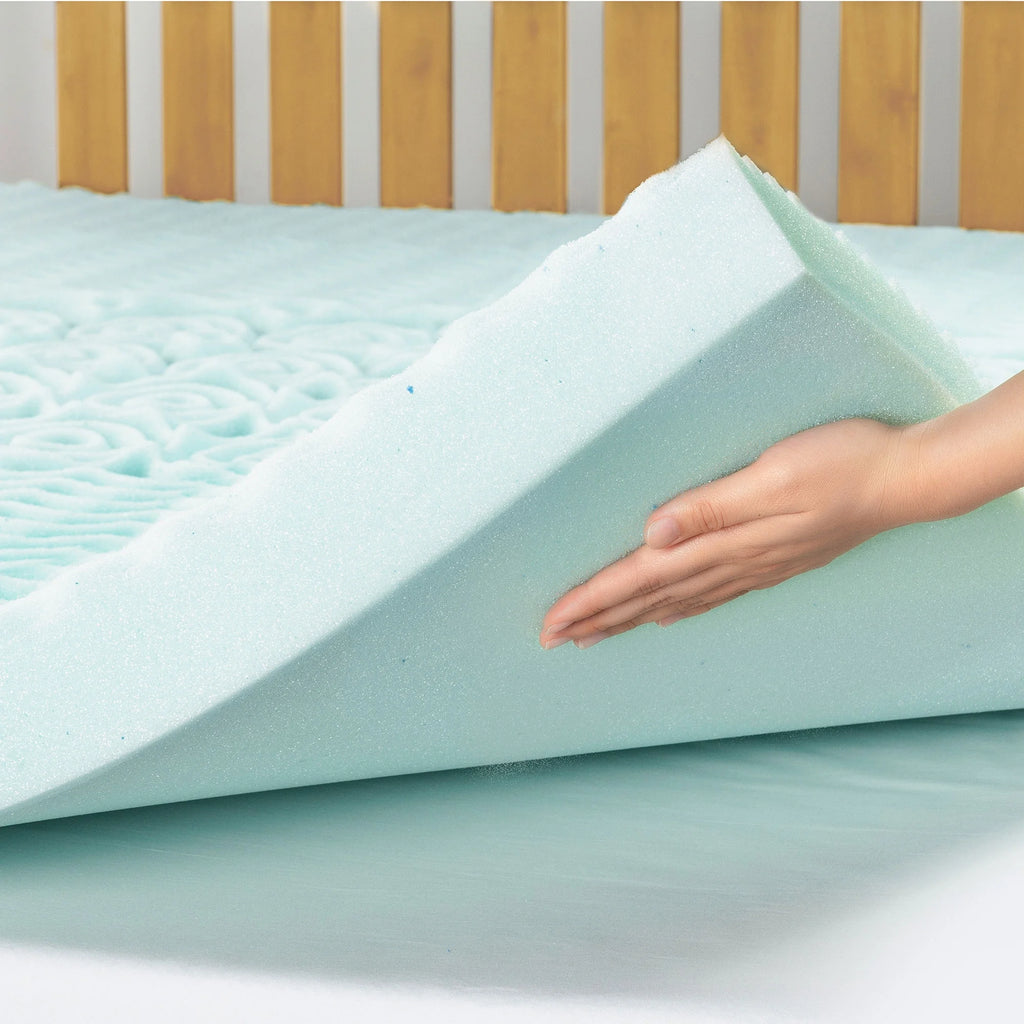 4" 5-Zone Cooling Gel Memory Foam Mattress Topper U670772