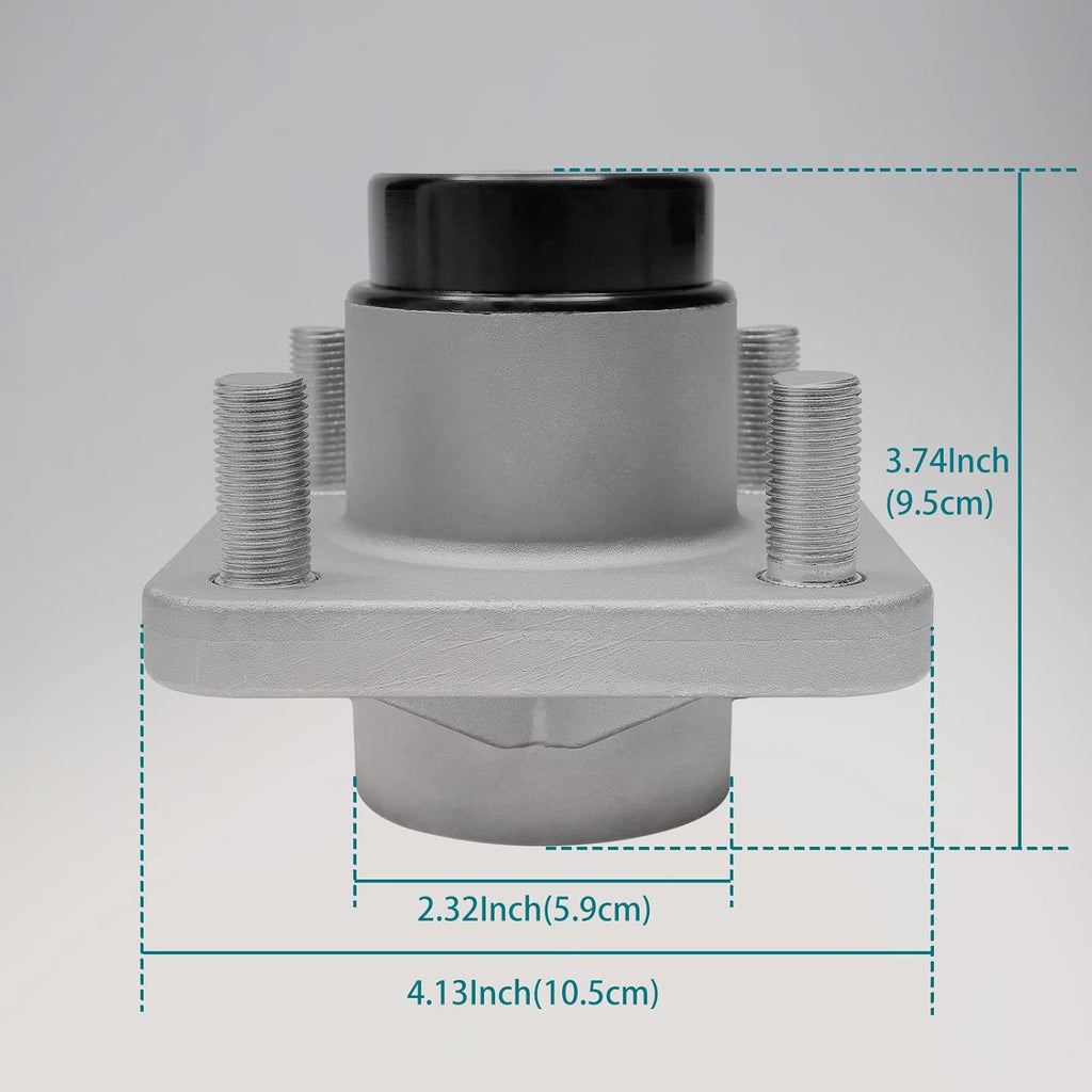 Front Wheel Hub Kit with Bearings Seals 2Pcs R61293