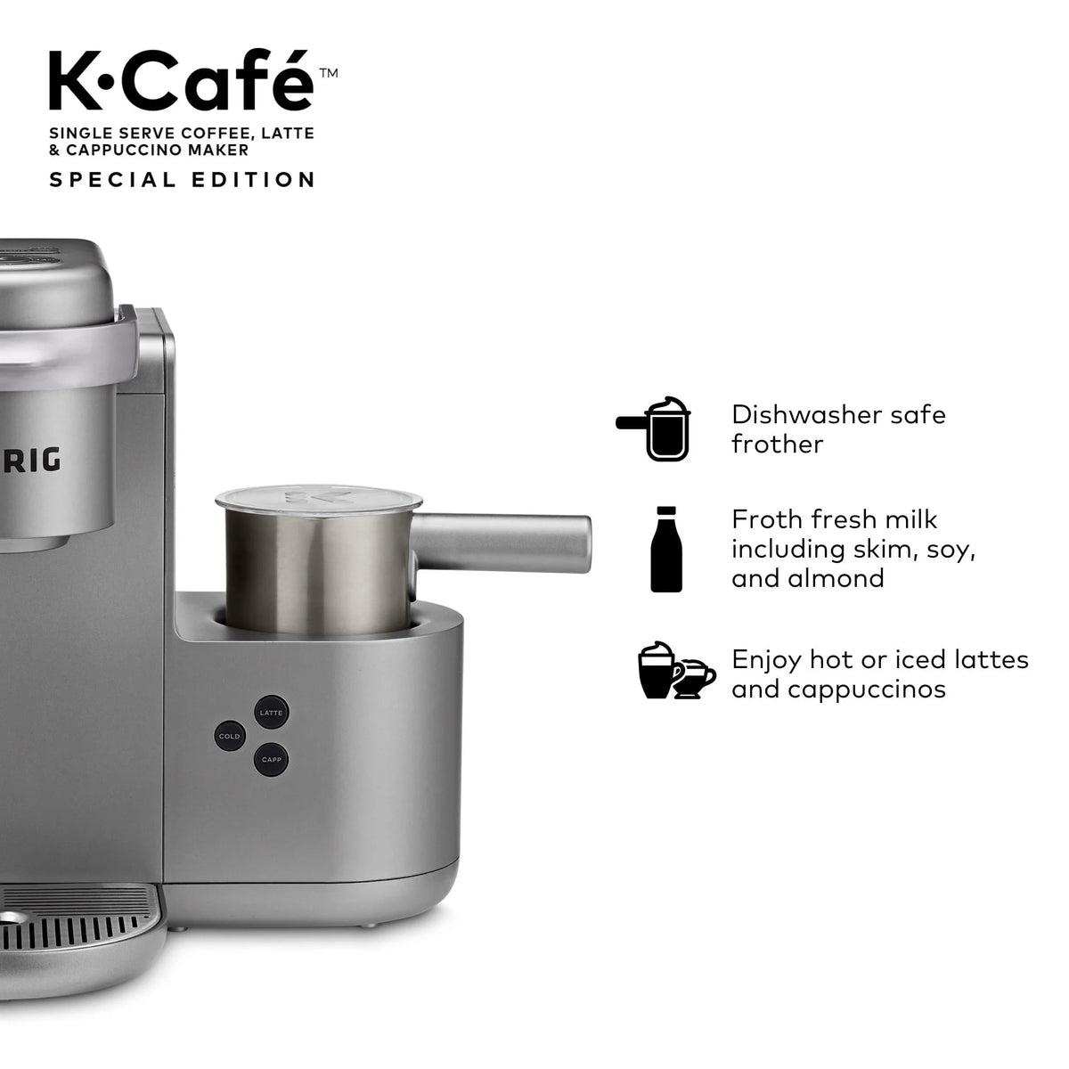 Single Serve Coffee Latte and Cappuccino Maker O959