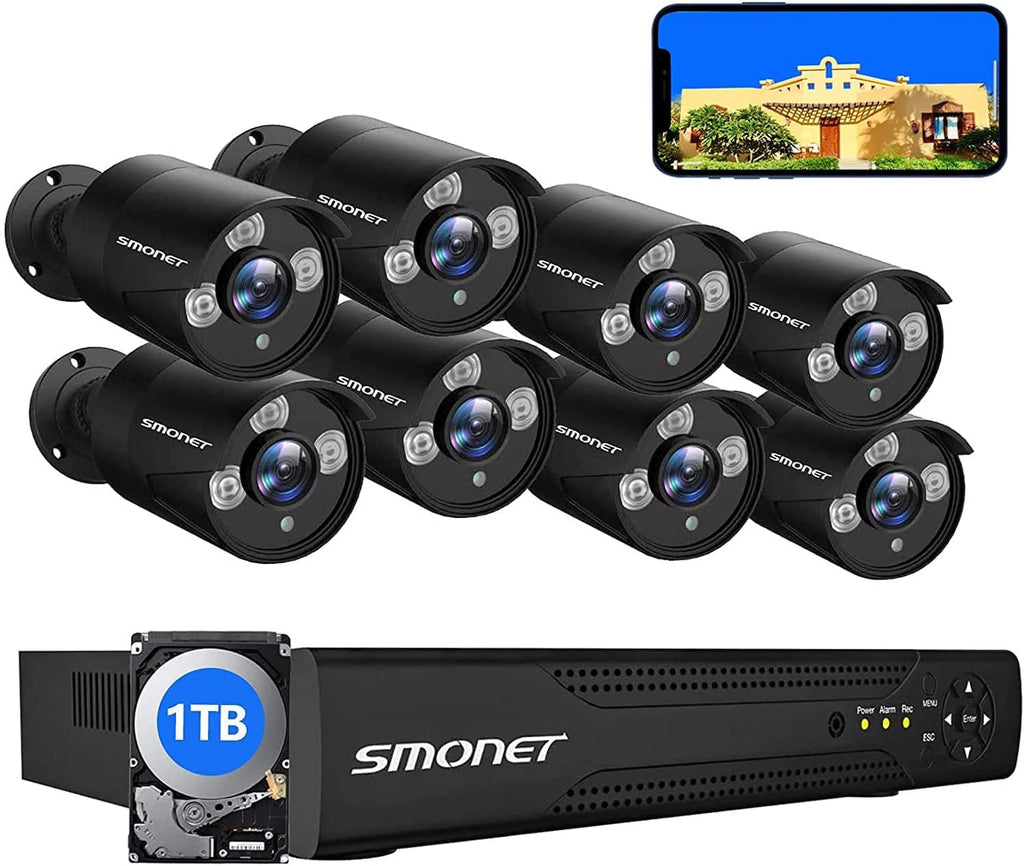 5MP Security Camera System with 2TB HDD, 12 Weatherproof Cameras, DVR Kit Q735