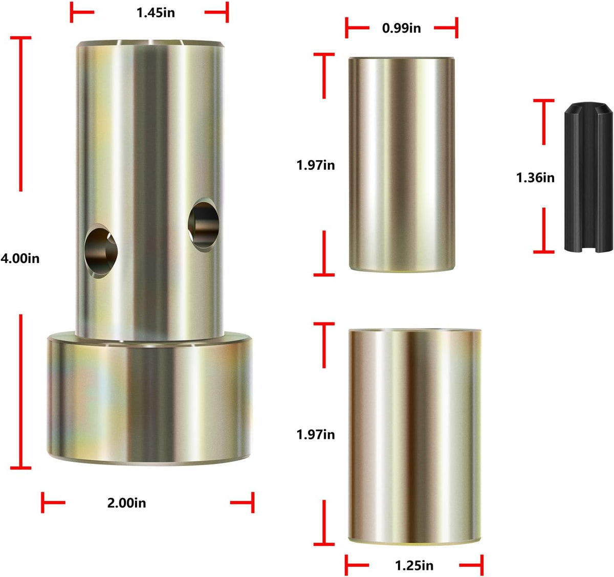 4 Pairs Cat 1 Quick Hitch Adapter Bushing Kit O113019